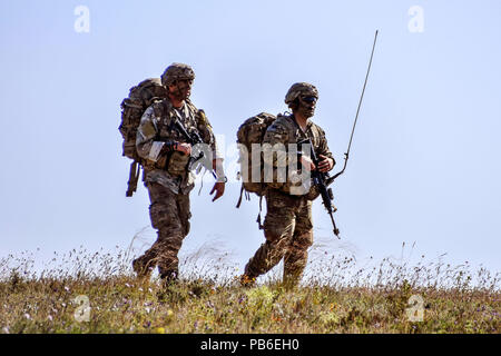 Fallschirmjäger von der 173Rd Airborne Brigade Stockfoto