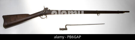 1052 Modell 1855 Modell 1855 Rifle-Musket Percussion mit Bajonettverschluss Stockfoto