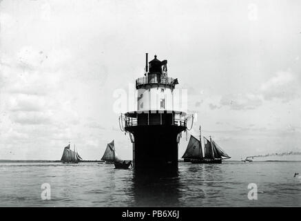 1560 Frühjahr Punkt Vorsprung Leuchtturm, South Portland, Maine, 1905 Stockfoto