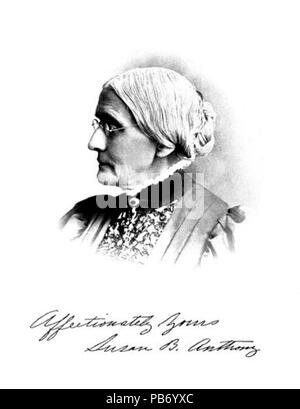 1588 Susan B. Anthony-History von Frau Wahlrecht Vol 4 Frontispiz Stockfoto