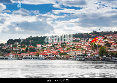 Urlaub in Ohrid, Mazedonien Stockfoto