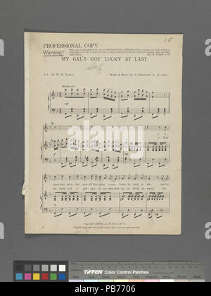 1074 ist Meine gal Glück endlich (NYPL Hades -609801-1255833) Stockfoto