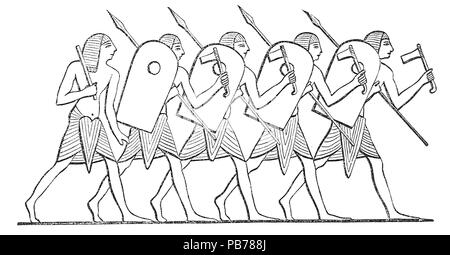 792 Illustrerad Verldshistoria band ich Krank 015 Stockfoto