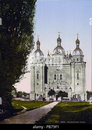 . Englisch: aus dem 19. Jahrhundert Foto der Kiew militärische Kathedrale, Kiew, Russische Reich (heute Ukraine). Drucken Art.Nr. '8968'. Zwischen 1890 und 1905 859 Kiew militärische Kathedrale Stockfoto