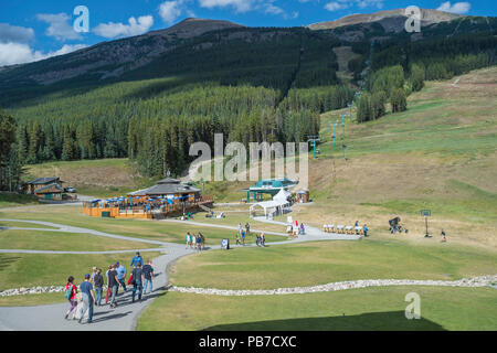 Lake Louise Ski Hill, Sommer, Banff National Park, Alberta, Kanada Stockfoto