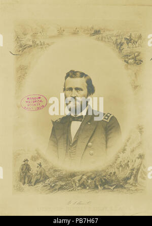 1787 Ulysses S. Grant, Generalleutnant (Union) Stockfoto