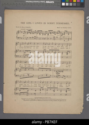 1638 Das Mädchen, das ich liebte, in sonnigen Tennessee (NYPL Hades -608792-1970250) Stockfoto