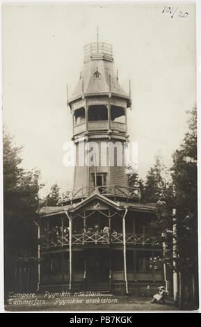 . Englisch: Pyynikki alten Aussichtsturm in Tampere, Finnland Suomi: Pyynikin vanha näkötorni Tampereella. Zwischen 1888 und 1918 1238 Pyynikki alten Turm Stockfoto