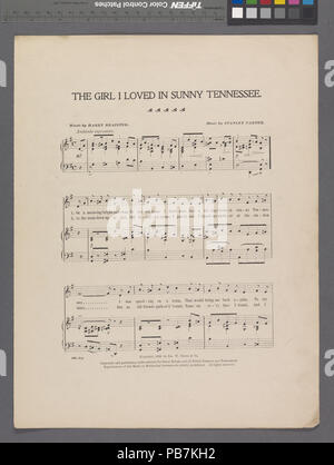 1638 Das Mädchen, das ich liebte, in sonnigen Tennessee (NYPL Hades -608800-1972855) Stockfoto