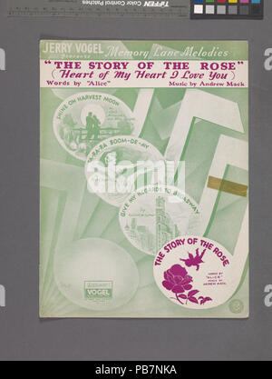 1704 Die Geschichte der Rose (NYPL Hades -609570-1256606) Stockfoto