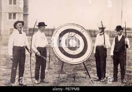 1082 Nationale Bogenschießen Contest Team Wettbewerb am 1904 Olympics Stockfoto