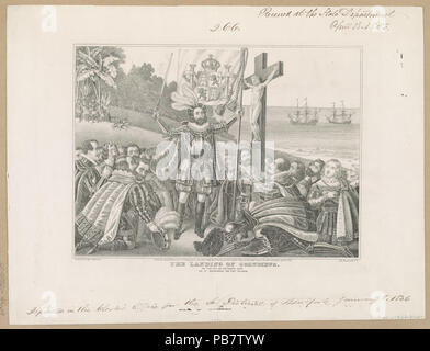 1649 Die Landung von Kolumbus LCCN 2003654101 Stockfoto