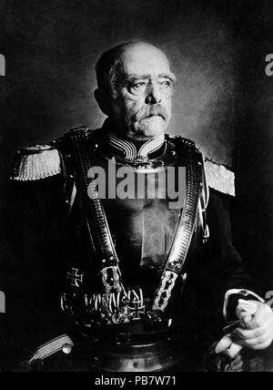 1144 Otto von Bismarck einheitliche Bismark-Cuirassiers Stockfoto