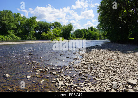 Susquehanna River in Oneonta upstate New York Stockfoto