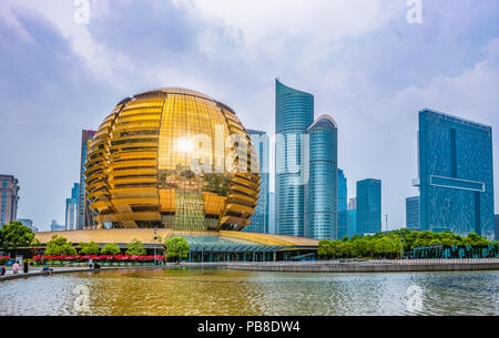 China, Hangzhou, jianggan Bezirk, qianjiang neue Stadt, Intercontinental Hotel Stockfoto