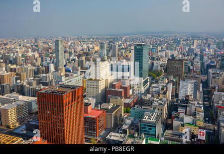 Japan, Hokkaido, Sapporo City Panorama Stockfoto