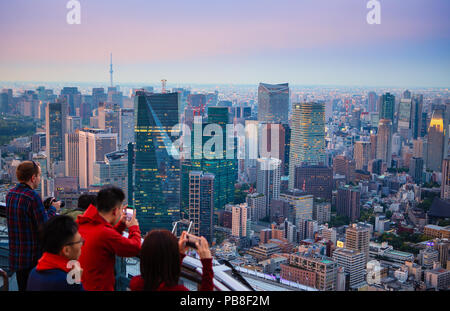 Japan, Tokyo City, Shimbashi und Marunouchi, Panorama Stockfoto