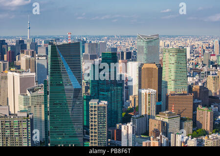 Japan, Tokyo City, Shimbashi Bereich panorama Stockfoto