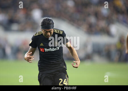 Los Angeles, CA, USA. 26. Juli, 2018. Los Angeles FC-mittelfeldspieler Lee Nguyen #24 Während die Los Angeles Football Club vs LA Galaxy an Banc von Kalifornien in Los Angeles, Ca am 26. Juli 2018. Jevone Moore Quelle: CSM/Alamy leben Nachrichten Stockfoto