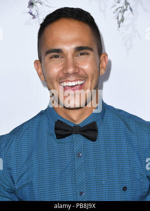 Beverly Hills, CA, USA. Juli 2018. 26. Juli 2018 - Beverly Hills, Kalifornien - Carlos PenaVega. 2018 Hallmark Channel Summer TCA in Private Residence. Foto: Birdie Thompson/Admedia Stockfoto