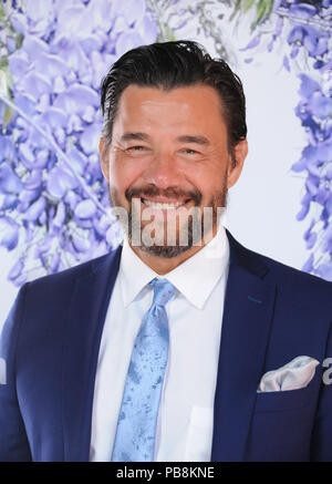 Beverly Hills, Kalifornien, USA. 26. Juli, 2018. Schauspieler Steve Bacic besucht Hallmark Channel und Markenzeichen Filme & Geheimnisse Sommer 2018 Television Critics Association Press Tour Event am 26. Juli 2018 an den privaten Wohnsitz in Beverly Hills, Kalifornien. Foto von Barry King/Alamy leben Nachrichten Stockfoto