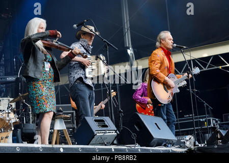 Berlin, Deutschland. 22. Juni, 2018. 16/CHRIS JAGGER (Bruder von Mick Jagger), rechts, Musiker, GB, Gig, 22.06.2018, Open Air, Citadel Music Festival 2018, Zitadelle, Berlin, Deutschland < english > Chris Jagger, Musiker, GB, führt am 22. Juni 2018, Zitadelle, Berlin, Deutschland | Verwendung der weltweiten Kredit: dpa/Alamy leben Nachrichten Stockfoto