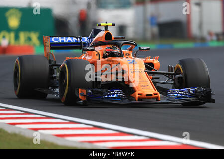 Hungaroring, Mogyorod, Ungarn. 27. Juli, 2018. Formel 1 Grand Prix von Ungarn, Freitag Freies Training; McLaren, Stoffel Vandoorne Credit: Aktion plus Sport/Alamy leben Nachrichten Stockfoto