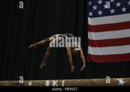 Hoffman Estates, IL, USA. 3 Mär, 2018. Gymnast konkurriert während der 2018 American Cup Gymnastik Meisterschaften, in Hoffman Estates, IL statt. Melissa J. Perenson/CSM/Alamy leben Nachrichten Stockfoto