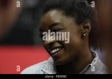 Hoffman Estates, IL, USA. 3 Mär, 2018. Gymnast konkurriert während der 2018 American Cup Gymnastik Meisterschaften, in Hoffman Estates, IL statt. Melissa J. Perenson/CSM/Alamy leben Nachrichten Stockfoto