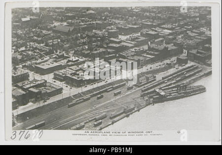 1861 Windsor Ontario von Flugzeug (HS 85-10 -37670) Original Stockfoto