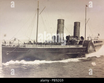 814 Isle of Man Steam Packet Company Raddampfer Queen Victoria. Stockfoto