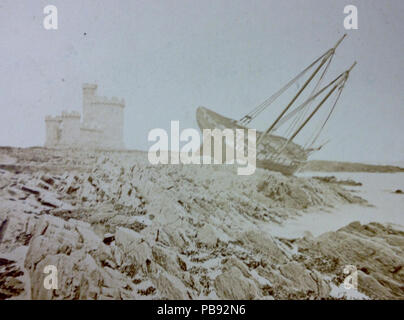 1707 Die Thomas Parker, ruinierte auf St Mary's Isle. Stockfoto