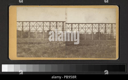 1304 Abschnitt Gestellbrücke auf der New York, Boston&amp; Montreal Eisenbahn, im Osten bleibe, Stadt, N.Y (Nypl b 12535563-G91F098 014 W) Stockfoto