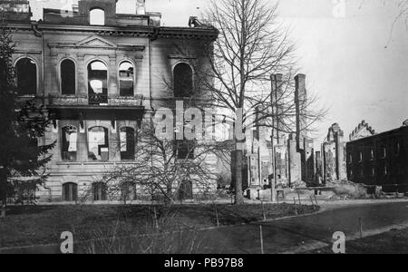 CC-in Tampere 1918, Kuvat Vapriikin kuva-arkisto. Finnische Bürgerkrieg 1918 Foto: Museum Centre Vapriikki Photo Archive. 1541 Sisällissodan tuhoja Tampereella Kyttälän kaupunginosassa (26696844650) Stockfoto