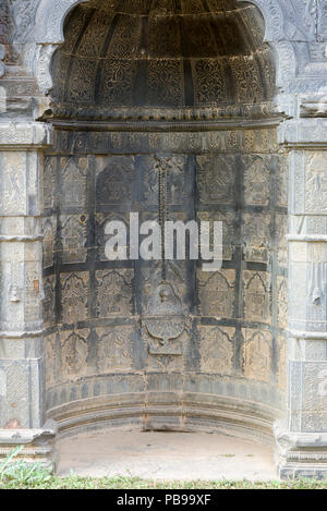Dekoration von Adina Moschee, Pandua, West Bengal, Indien Stockfoto