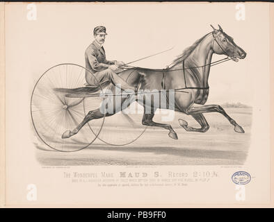 1713 Die wunderbare mare Maud S. Datensatz 2-10 3-4 LCCN 2002698853 Stockfoto