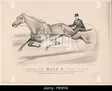 1713 Die wunderbare mare Maud S. Datensatz 2-10 1-4 LCCN 2002698855 Stockfoto