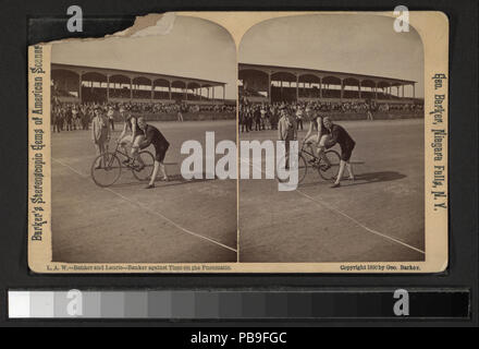 876 L.A.W., Banker und Laurie, Bankier gegen die Zeit auf der pneumatischen (Nypl b 11707602 - G90 F395 371 ZF) Stockfoto