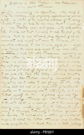 1730 Thomas Butler Gunn Tagebücher - Band 19, Seite 7, März 1, 1862 Stockfoto