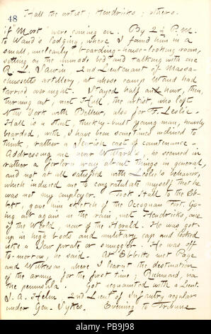 1730 Thomas Butler Gunn Tagebücher - Band 19, Seite 62, 20. März 1862 Stockfoto