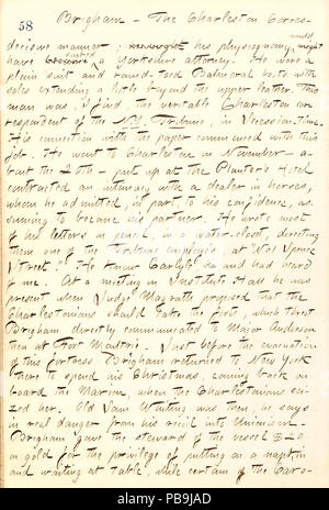 1730 Thomas Butler Gunn Tagebücher - Band 19, Seite 72, 23. März 1862 Stockfoto