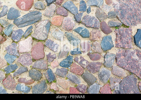 Die Steine sind in einem chaotischen Reihenfolge angeordnet sind und eine Textur Stockfoto