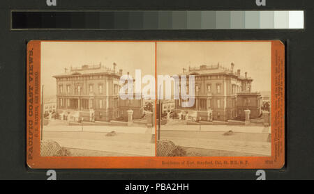 1255 Residenz der reg. Sanford, Cal. St. Hill, S.F (Nypl b 11707336 - G89 F414 049 W) Stockfoto