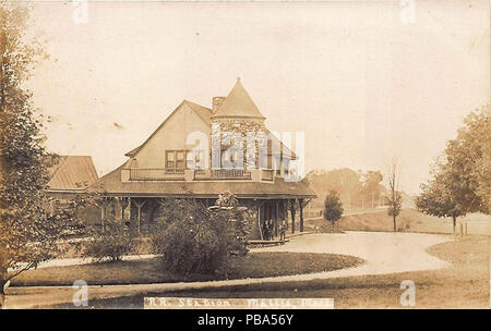 1046 Millis station 1912 Postkarte Stockfoto