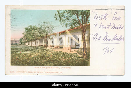 1050 Mission San Juan Bautista, Kalifornien (Nypl b 12647398-62563) Stockfoto
