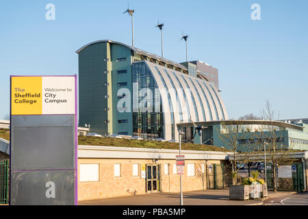 City Campus, der Sheffield College, Sheffield, Yorkshire, England, Großbritannien Stockfoto