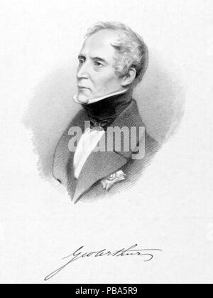 SIR GEORGE ARTHUR (1784-1854) als 4. Leutnant von Van Diemen's Land ungefähr 1830 Stockfoto