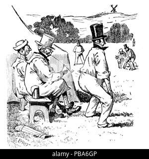 1065 Herrn Punch Buch von Sport (Abbildung Seite 12). Stockfoto