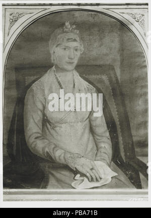 1067 Mrs John Nelson Schwarz (Agnes ("Nancy") Sanftmütig) von Joshua Johnson Stockfoto