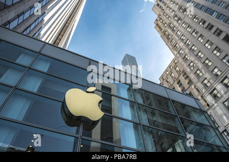 Apple Store, New York, Broadway, 17. Juni 2018. (CTK Photo/Vladimir Houdek) Stockfoto